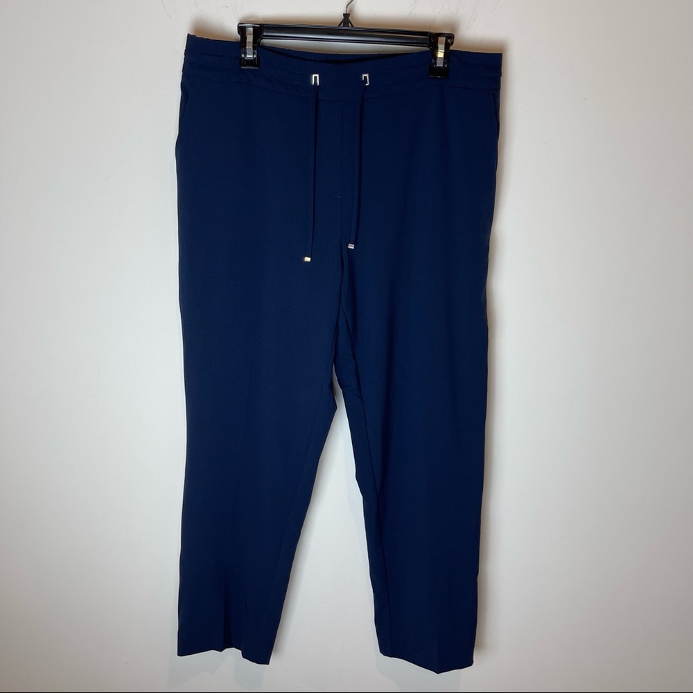 NWT Olsen Germany Lisa Indigo Sea Pants Tuxedo 14/L 44 - Picture 2 of 12